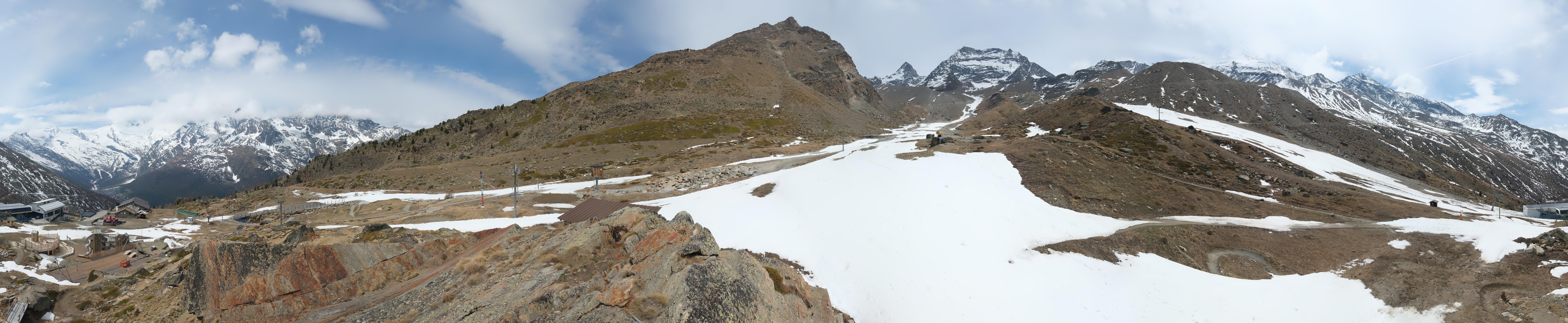 Archiv Foto Webcam Mittelstation Kreuzboden Saas-Grund Hohsaas