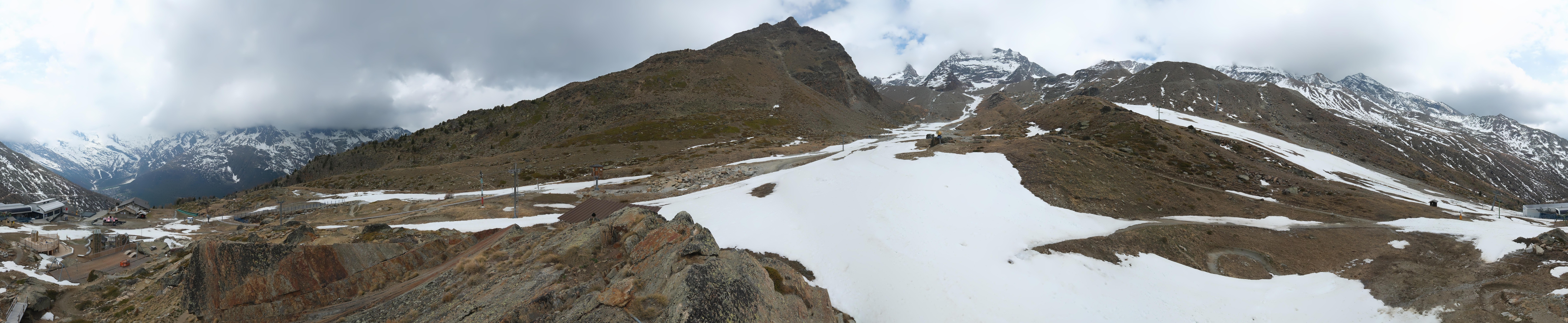 Archiv Foto Webcam Mittelstation Kreuzboden Saas-Grund Hohsaas