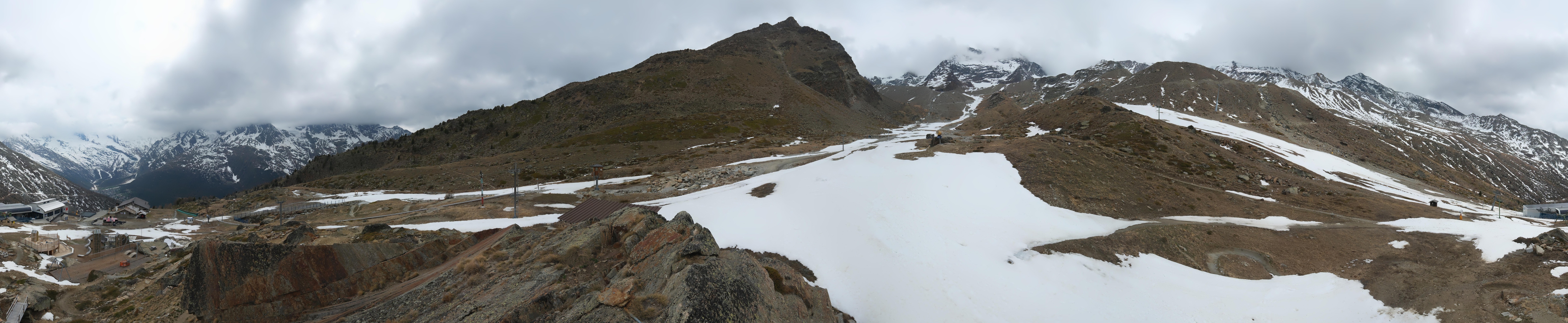 Archiv Foto Webcam Mittelstation Kreuzboden Saas-Grund Hohsaas