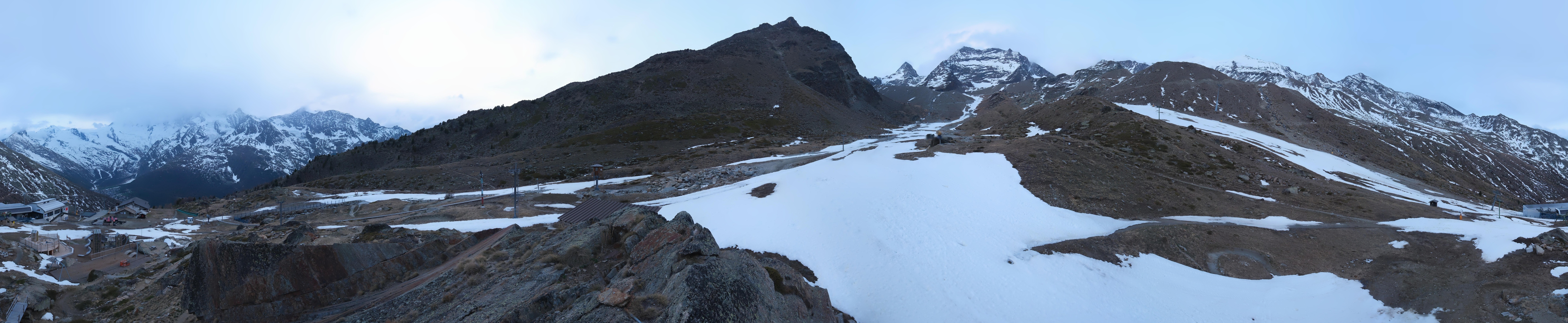 Archiv Foto Webcam Mittelstation Kreuzboden Saas-Grund Hohsaas
