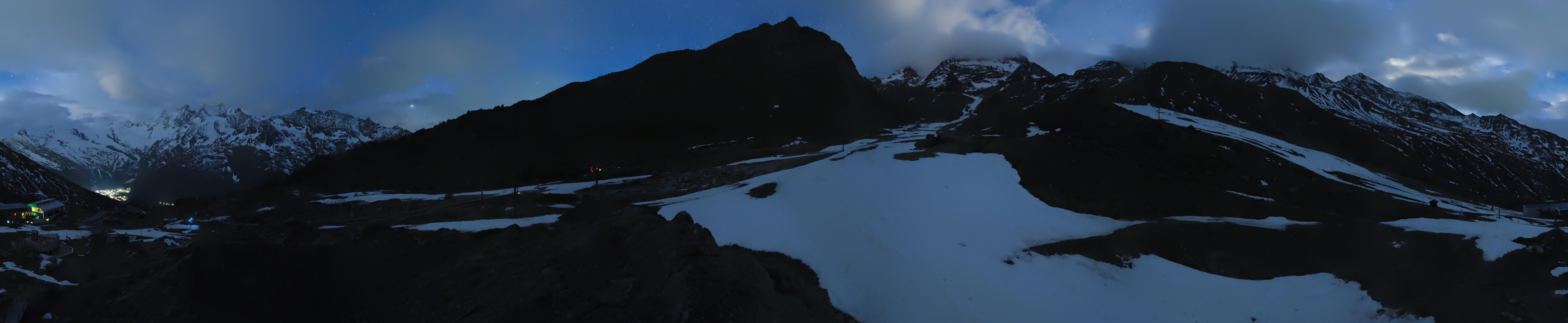 Archiv Foto Webcam Mittelstation Kreuzboden Saas-Grund Hohsaas