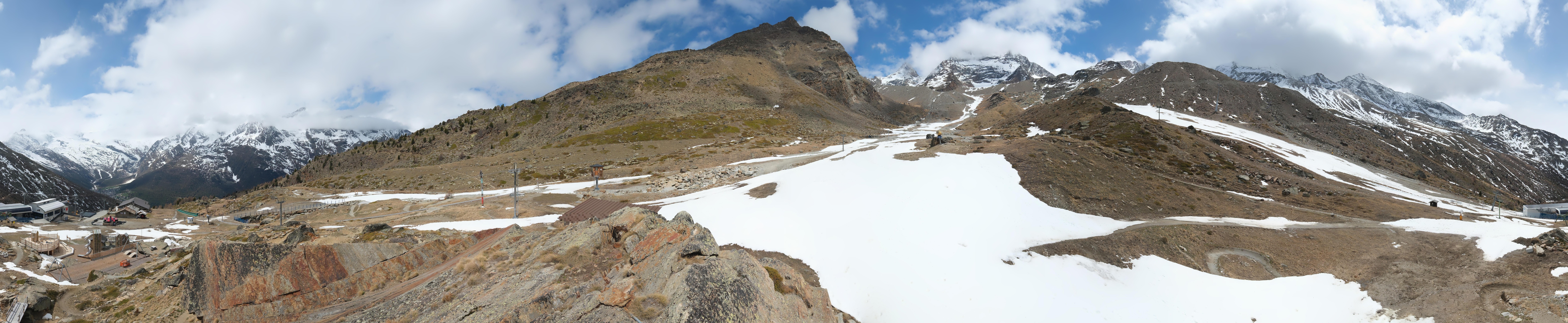 Archiv Foto Webcam Mittelstation Kreuzboden Saas-Grund Hohsaas