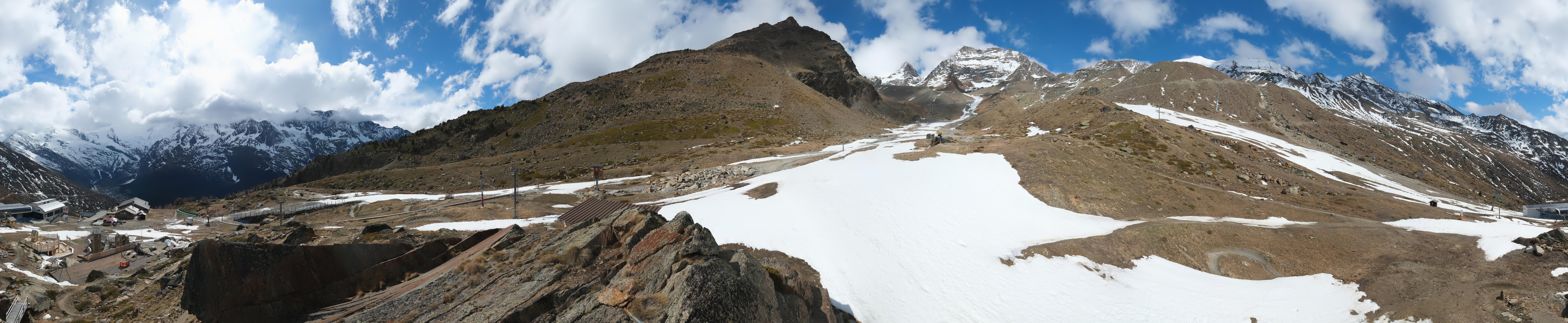 Archiv Foto Webcam Mittelstation Kreuzboden Saas-Grund Hohsaas