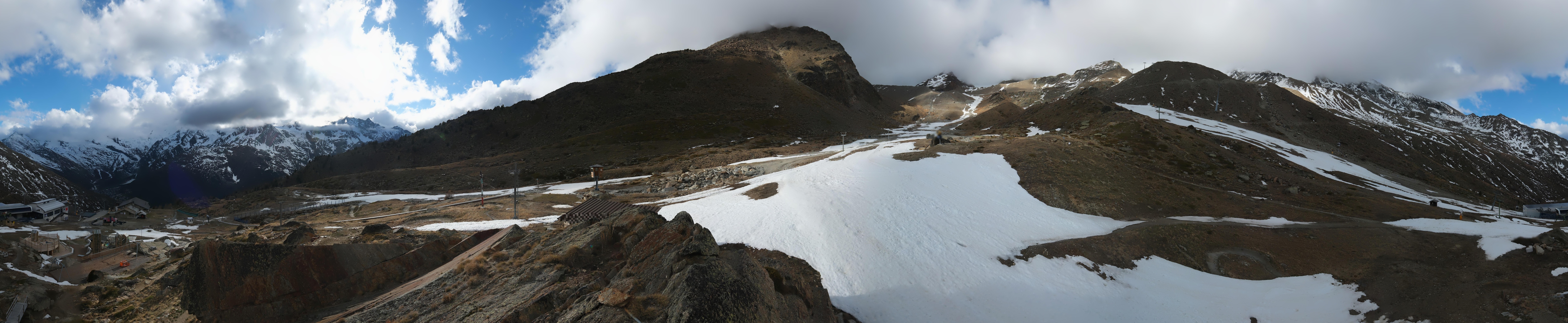 Archiv Foto Webcam Mittelstation Kreuzboden Saas-Grund Hohsaas