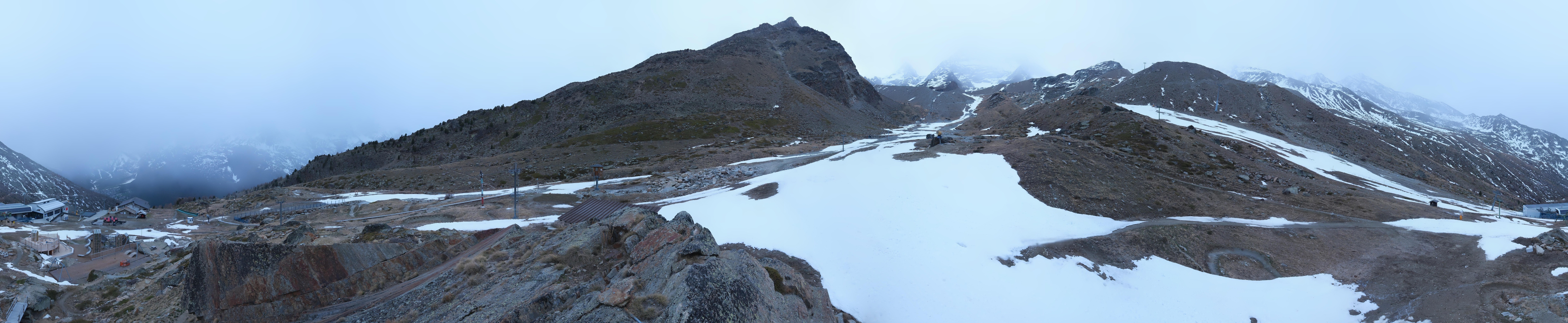 Archiv Foto Webcam Mittelstation Kreuzboden Saas-Grund Hohsaas