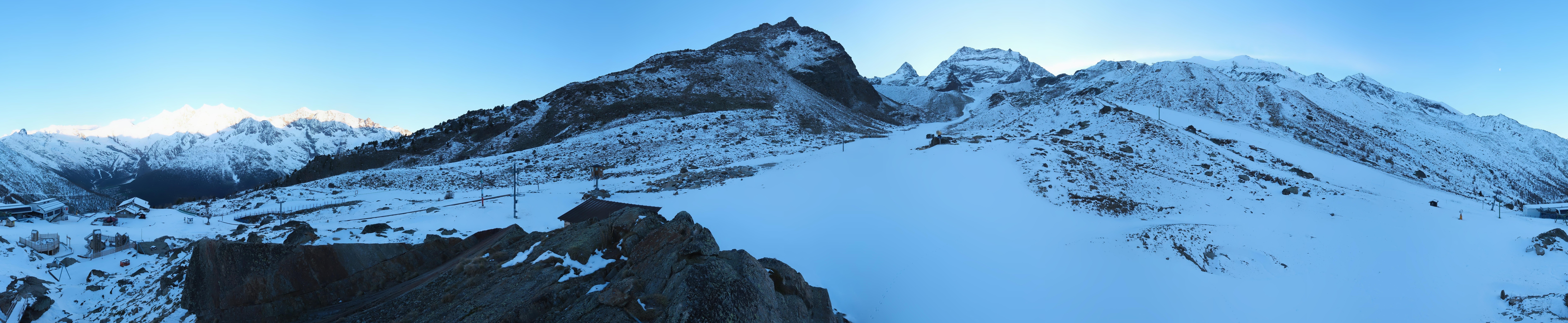Archiv Foto Webcam Mittelstation Kreuzboden Saas-Grund Hohsaas