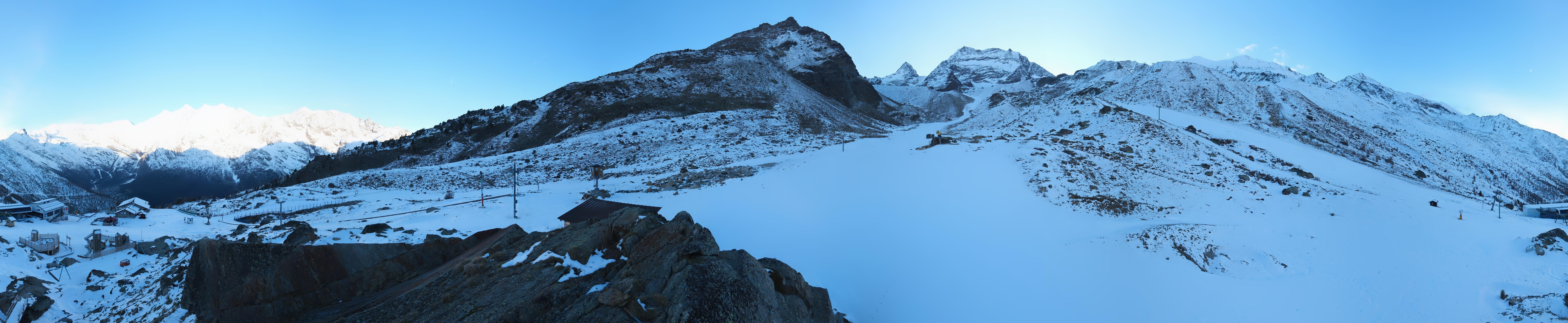Archiv Foto Webcam Mittelstation Kreuzboden Saas-Grund Hohsaas