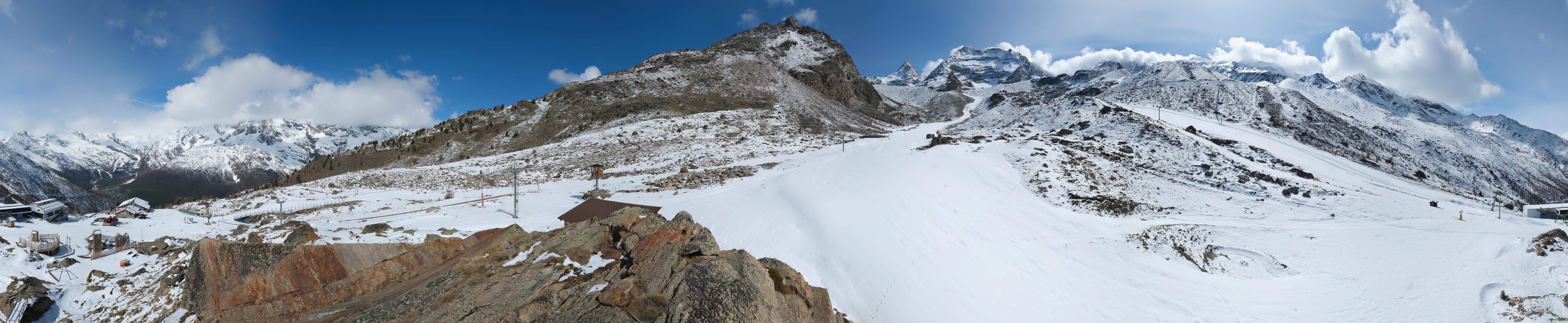 Archiv Foto Webcam Mittelstation Kreuzboden Saas-Grund Hohsaas