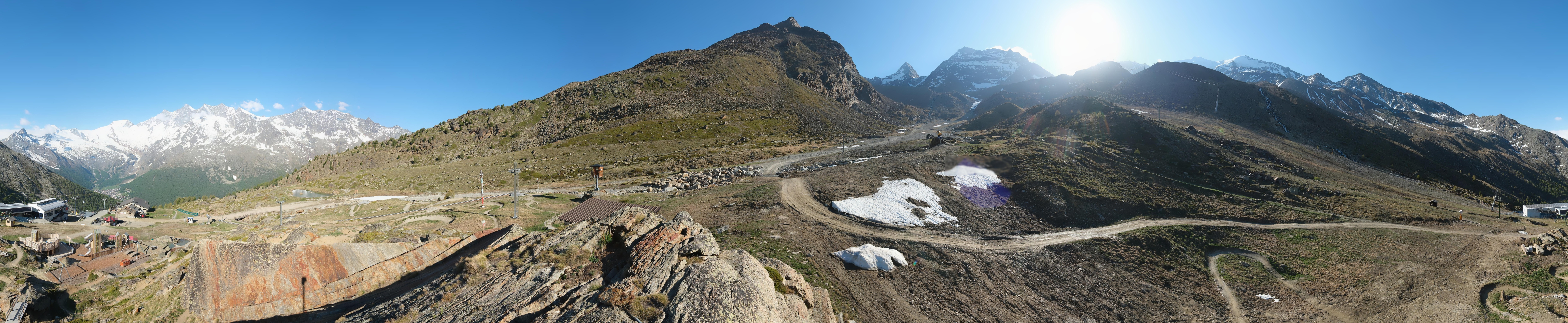 Archiv Foto Webcam Mittelstation Kreuzboden Saas-Grund Hohsaas