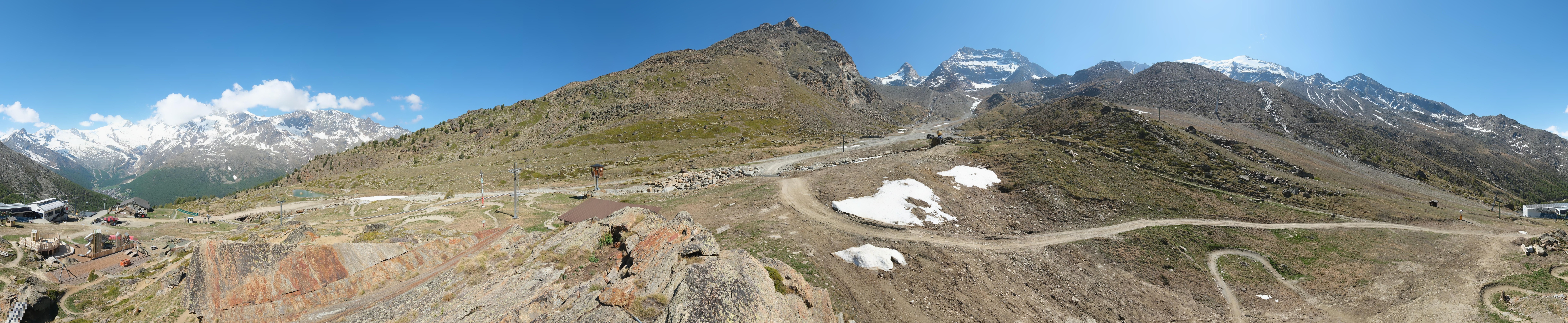 Archiv Foto Webcam Mittelstation Kreuzboden Saas-Grund Hohsaas