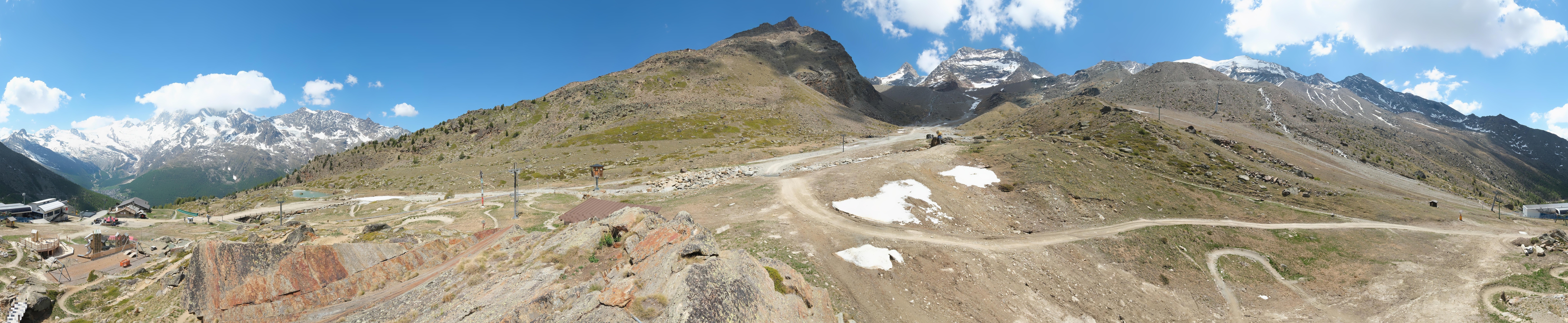 Archiv Foto Webcam Mittelstation Kreuzboden Saas-Grund Hohsaas