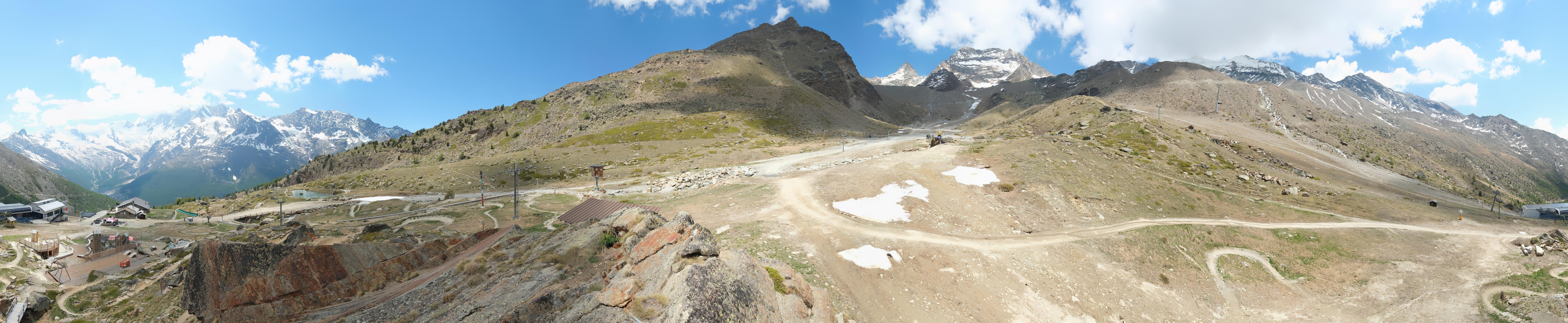 Archiv Foto Webcam Mittelstation Kreuzboden Saas-Grund Hohsaas