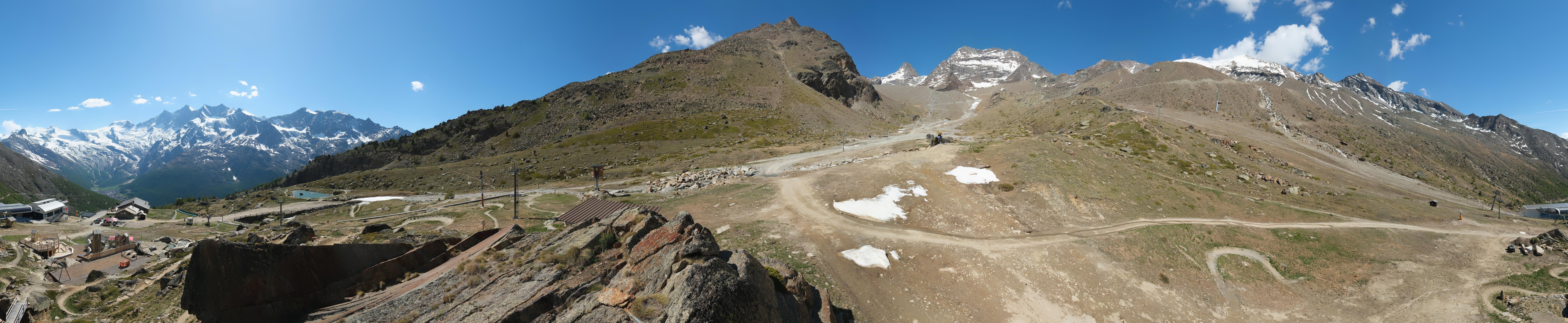 Archiv Foto Webcam Mittelstation Kreuzboden Saas-Grund Hohsaas