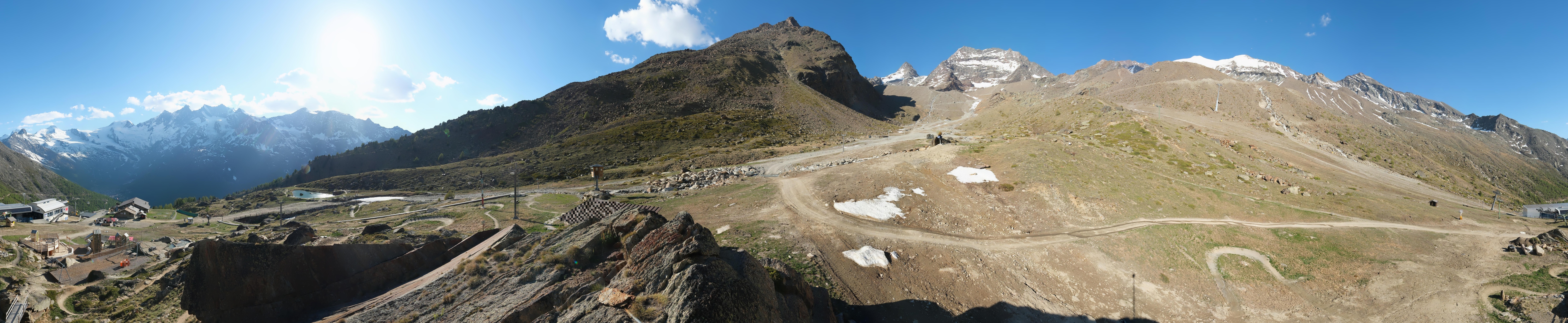 Archiv Foto Webcam Mittelstation Kreuzboden Saas-Grund Hohsaas