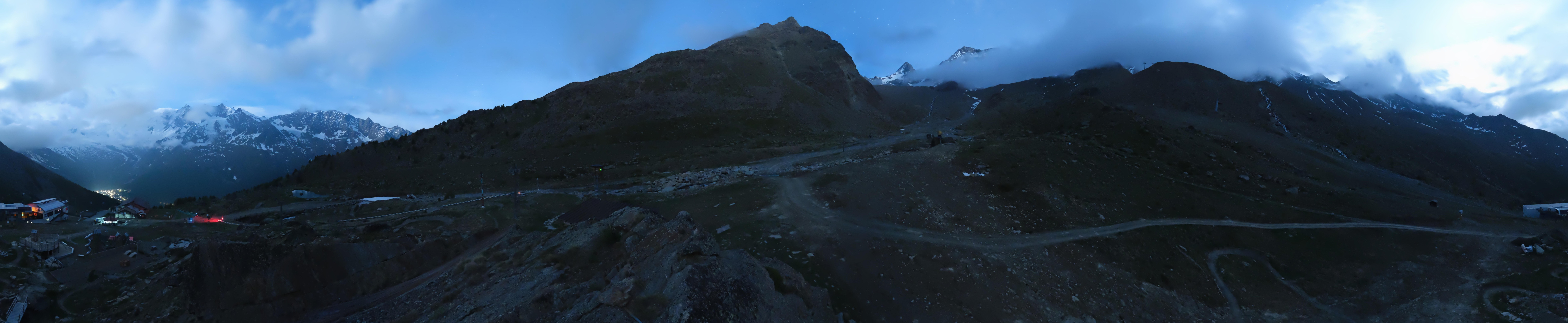 Archiv Foto Webcam Mittelstation Kreuzboden Saas-Grund Hohsaas