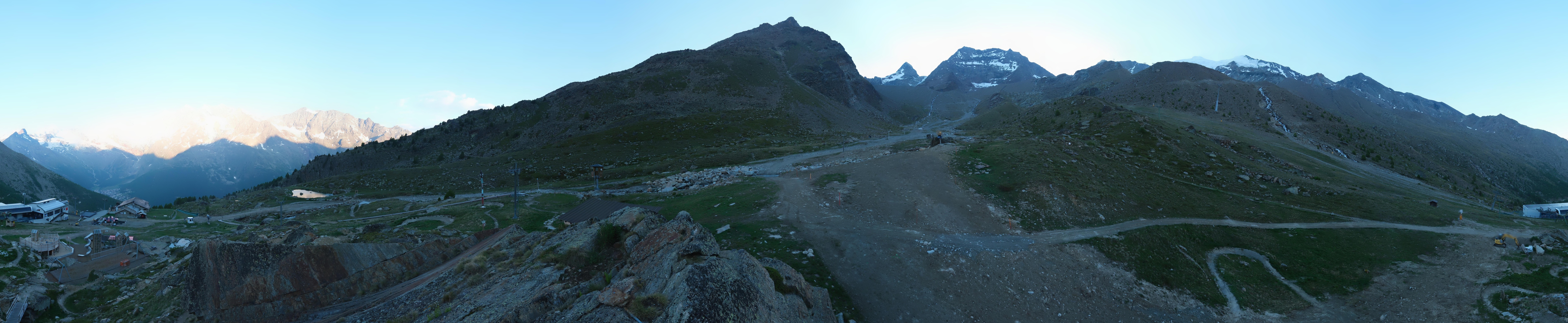 Archiv Foto Webcam Mittelstation Kreuzboden Saas-Grund Hohsaas
