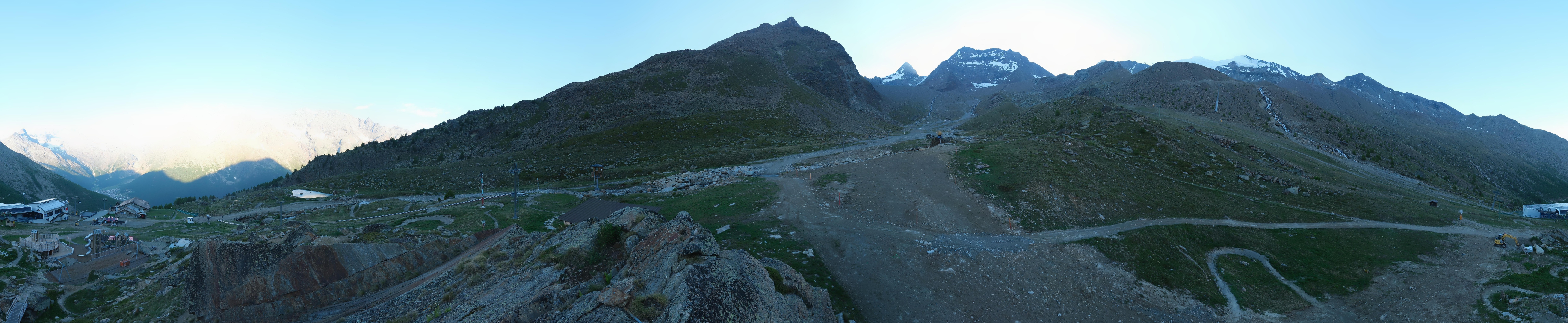 Archiv Foto Webcam Mittelstation Kreuzboden Saas-Grund Hohsaas