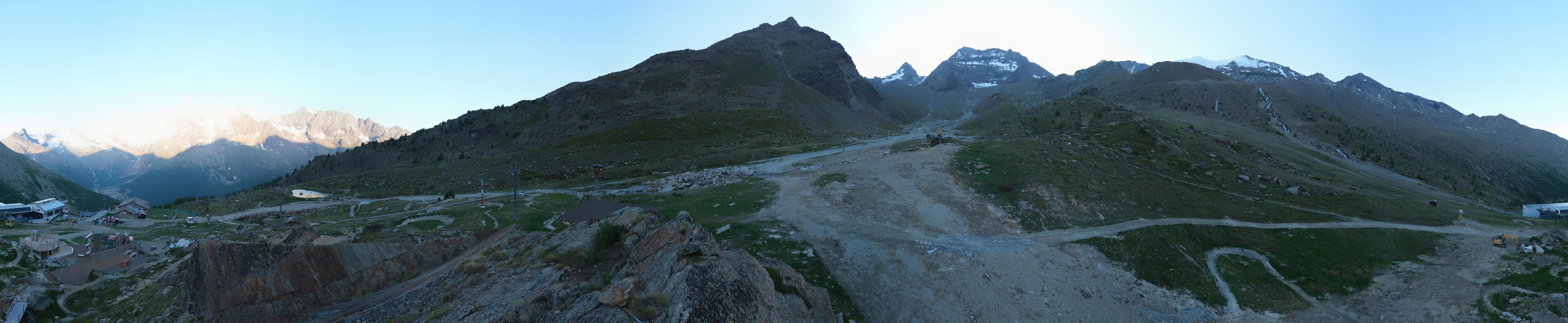 Archiv Foto Webcam Mittelstation Kreuzboden Saas-Grund Hohsaas