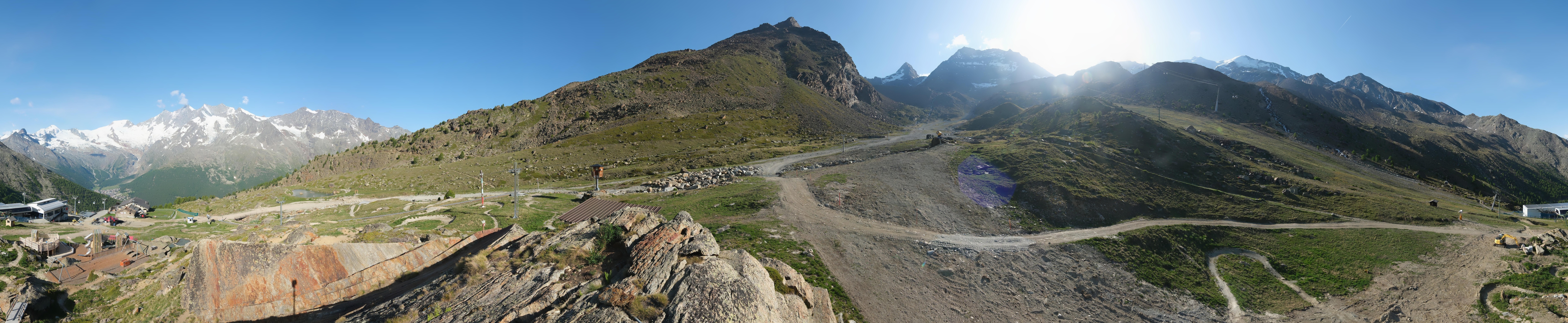 Archiv Foto Webcam Mittelstation Kreuzboden Saas-Grund Hohsaas