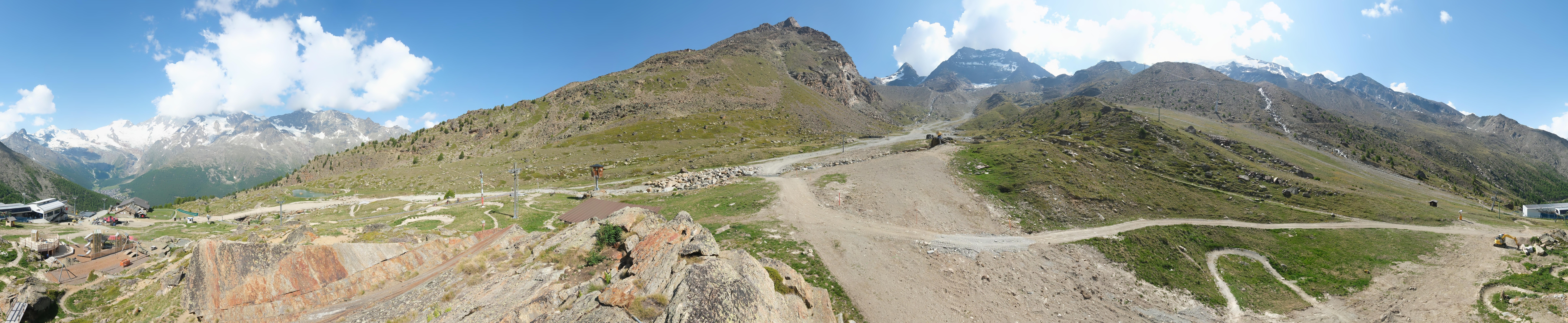 Archiv Foto Webcam Mittelstation Kreuzboden Saas-Grund Hohsaas
