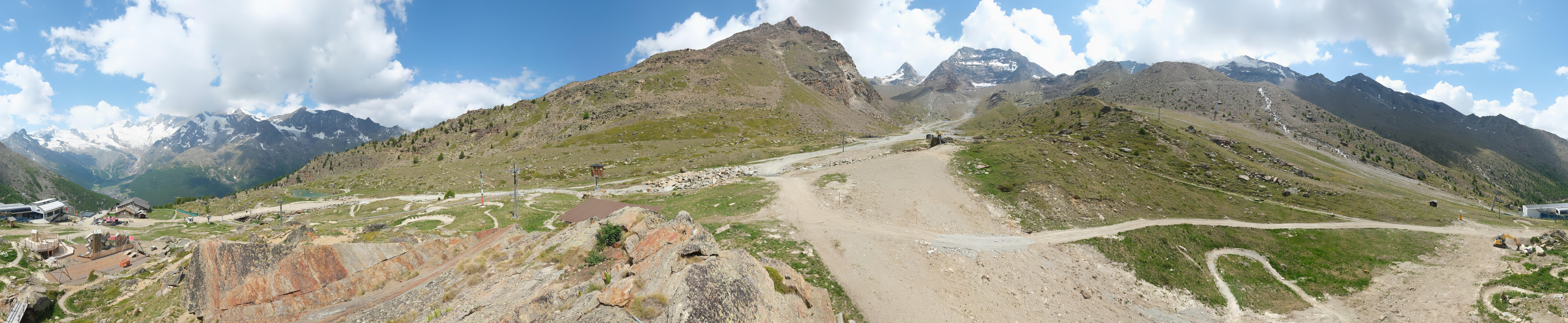 Archiv Foto Webcam Mittelstation Kreuzboden Saas-Grund Hohsaas