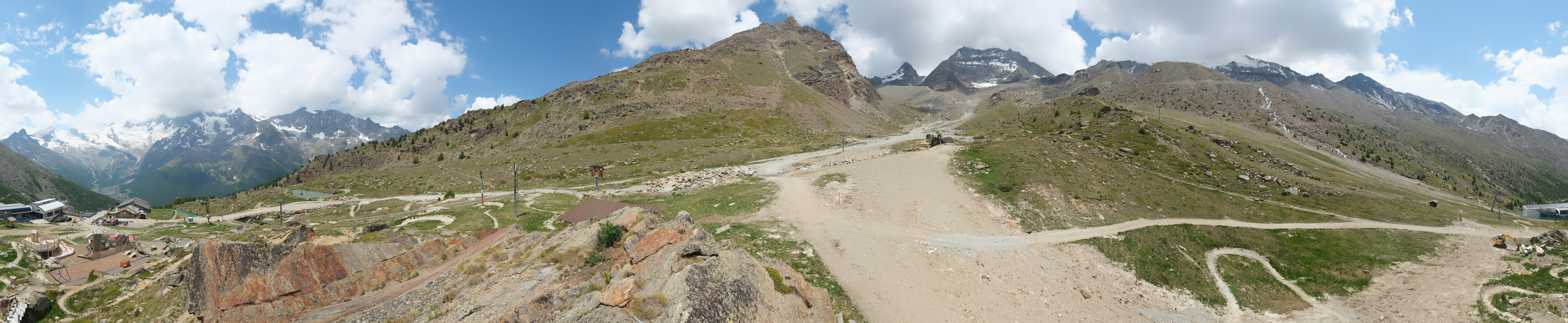 Archiv Foto Webcam Mittelstation Kreuzboden Saas-Grund Hohsaas