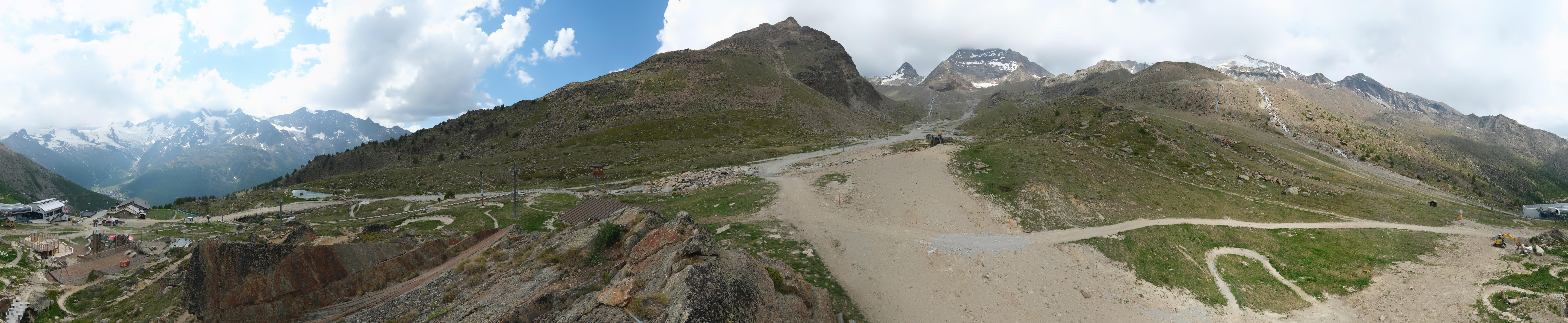 Archiv Foto Webcam Mittelstation Kreuzboden Saas-Grund Hohsaas