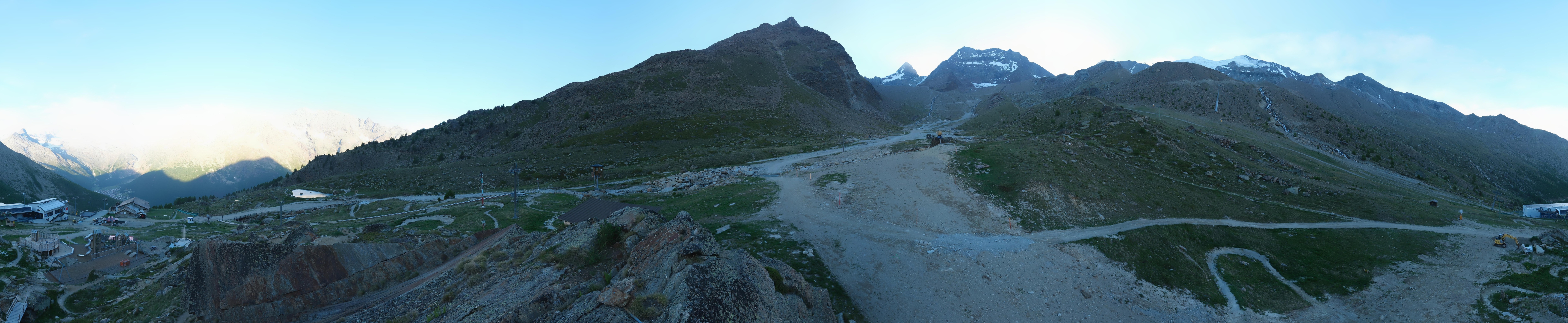 Archiv Foto Webcam Mittelstation Kreuzboden Saas-Grund Hohsaas