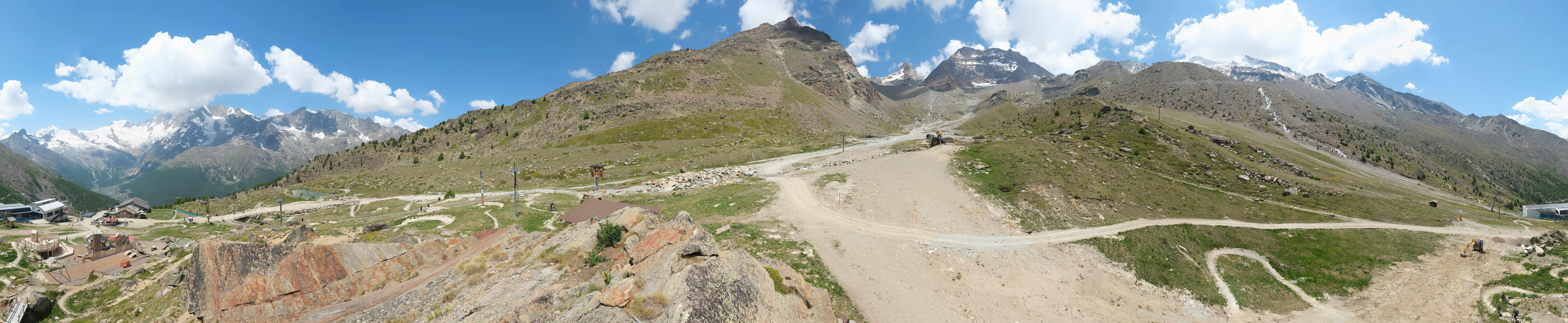 Archiv Foto Webcam Mittelstation Kreuzboden Saas-Grund Hohsaas