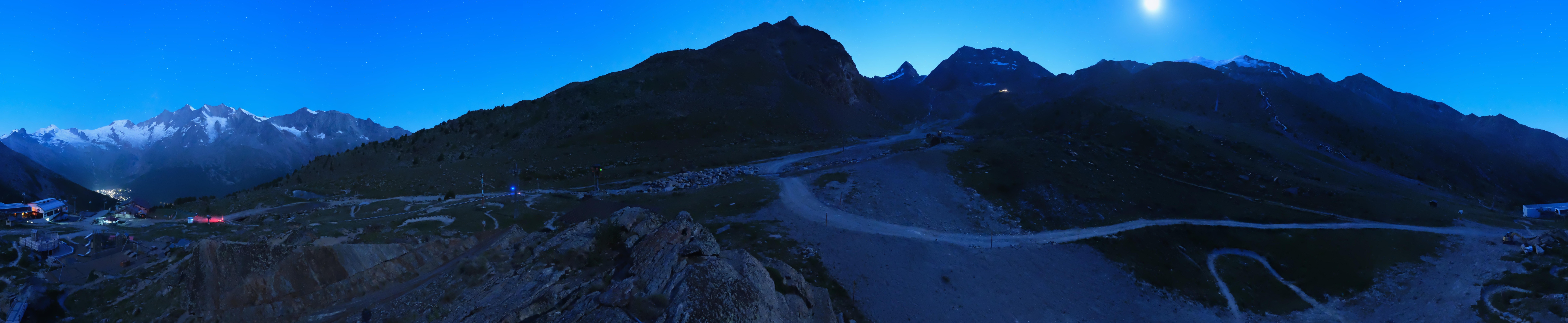 Archiv Foto Webcam Mittelstation Kreuzboden Saas-Grund Hohsaas