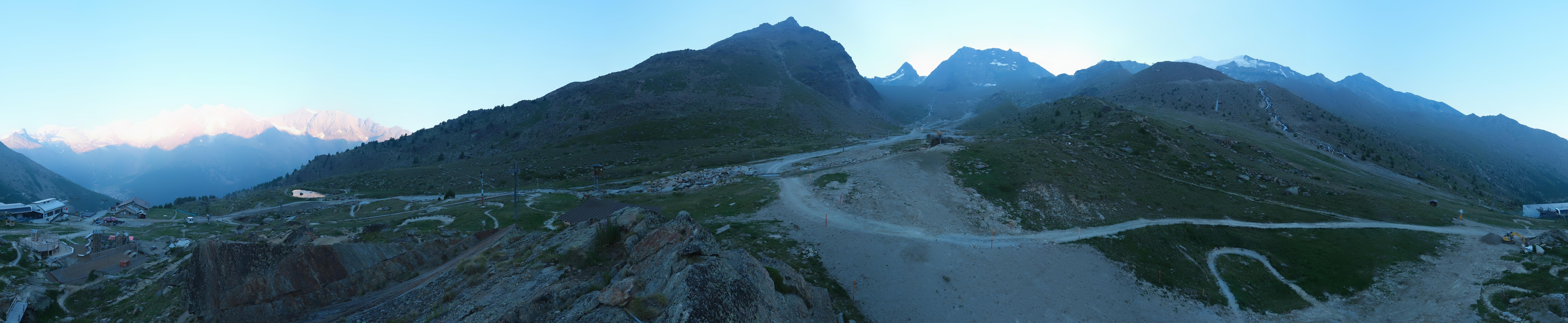 Archiv Foto Webcam Mittelstation Kreuzboden Saas-Grund Hohsaas