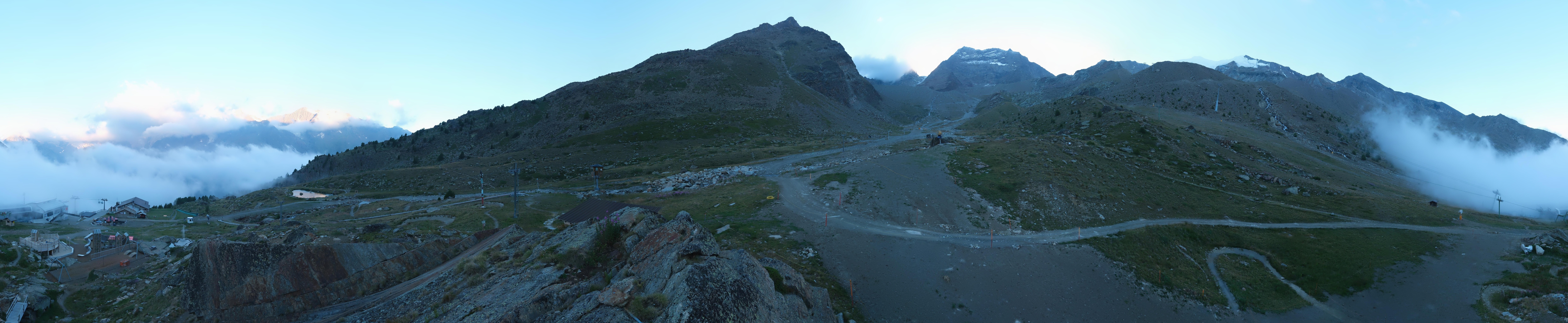 Archiv Foto Webcam Mittelstation Kreuzboden Saas-Grund Hohsaas
