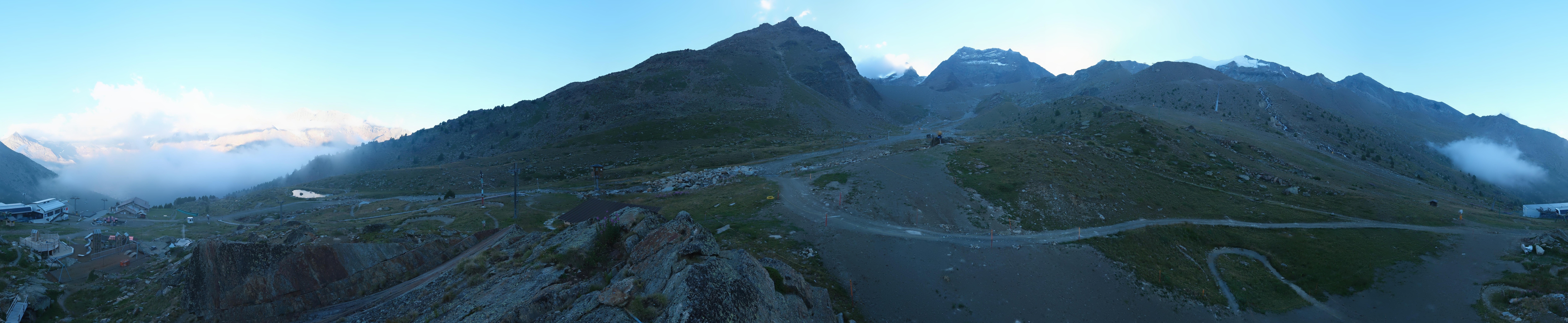 Archiv Foto Webcam Mittelstation Kreuzboden Saas-Grund Hohsaas