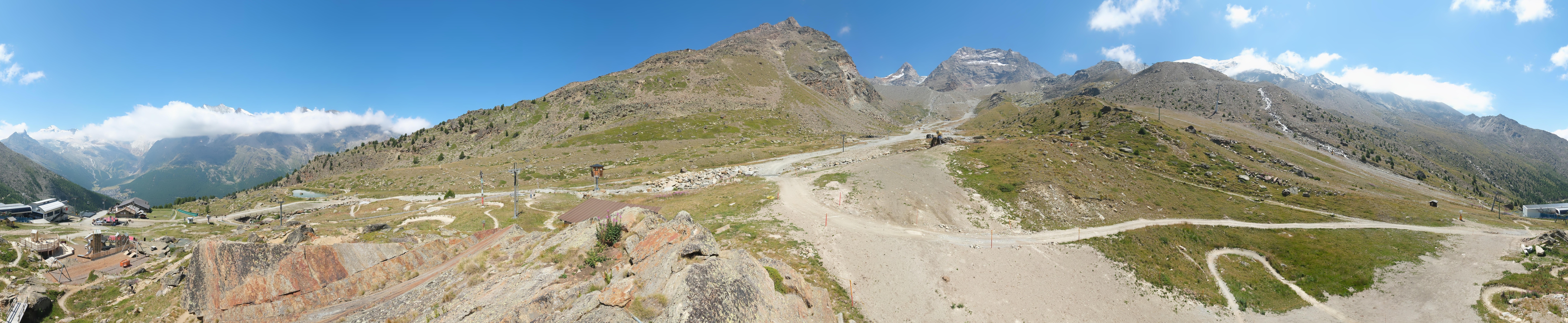 Archiv Foto Webcam Mittelstation Kreuzboden Saas-Grund Hohsaas