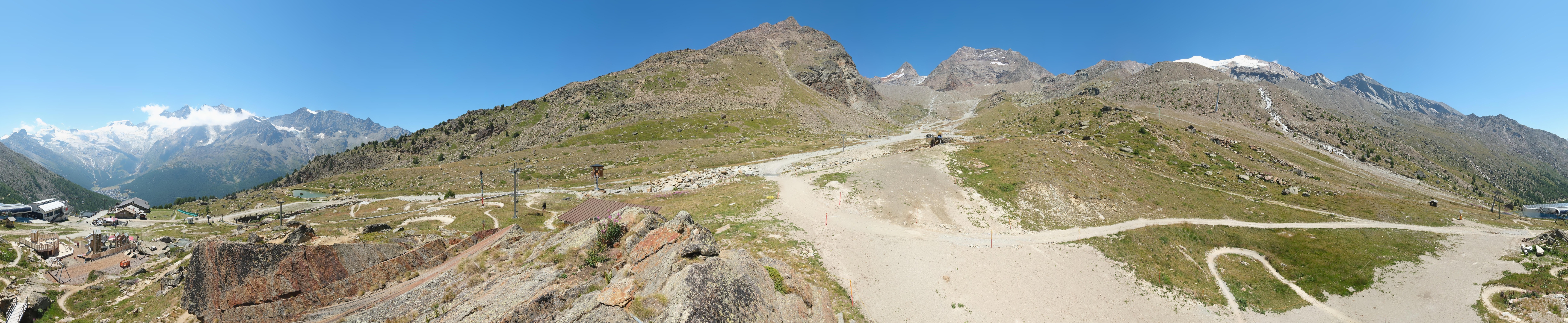 Archiv Foto Webcam Mittelstation Kreuzboden Saas-Grund Hohsaas