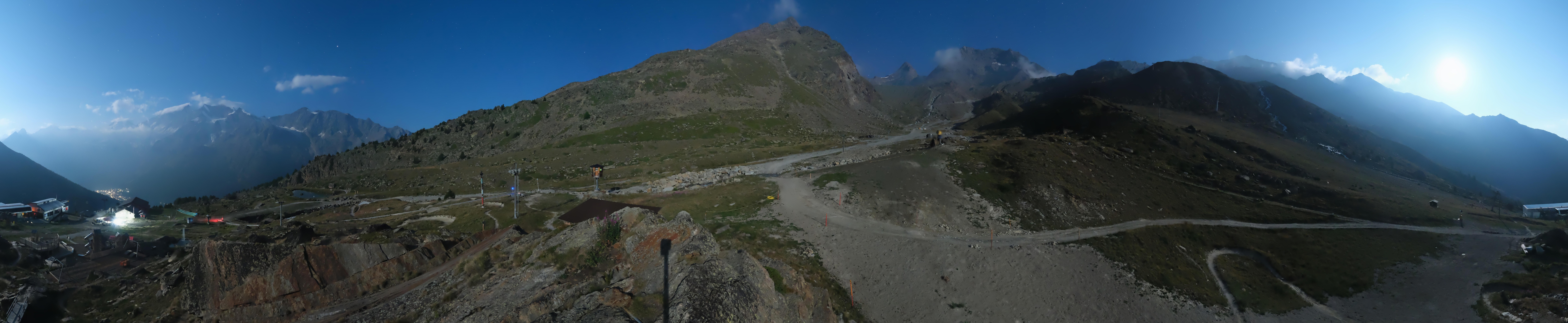 Archiv Foto Webcam Mittelstation Kreuzboden Saas-Grund Hohsaas