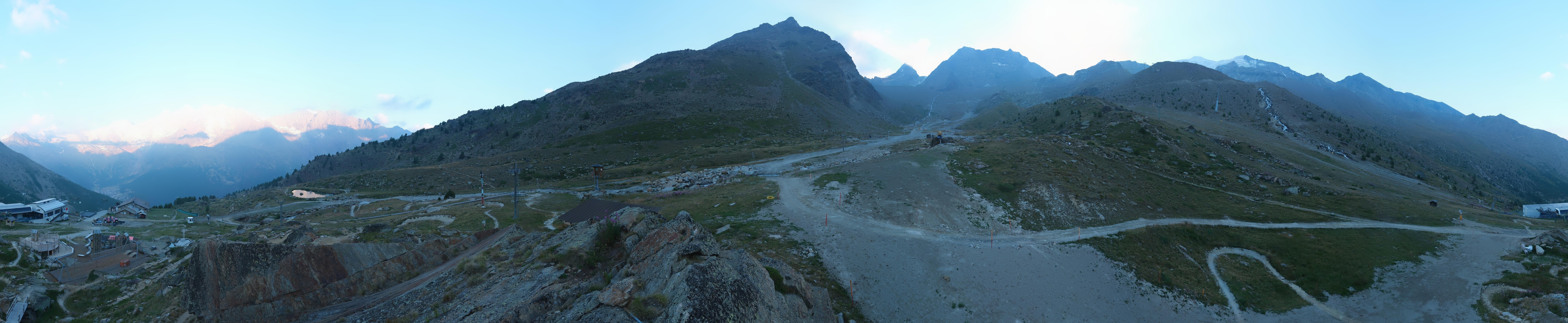 Archiv Foto Webcam Mittelstation Kreuzboden Saas-Grund Hohsaas