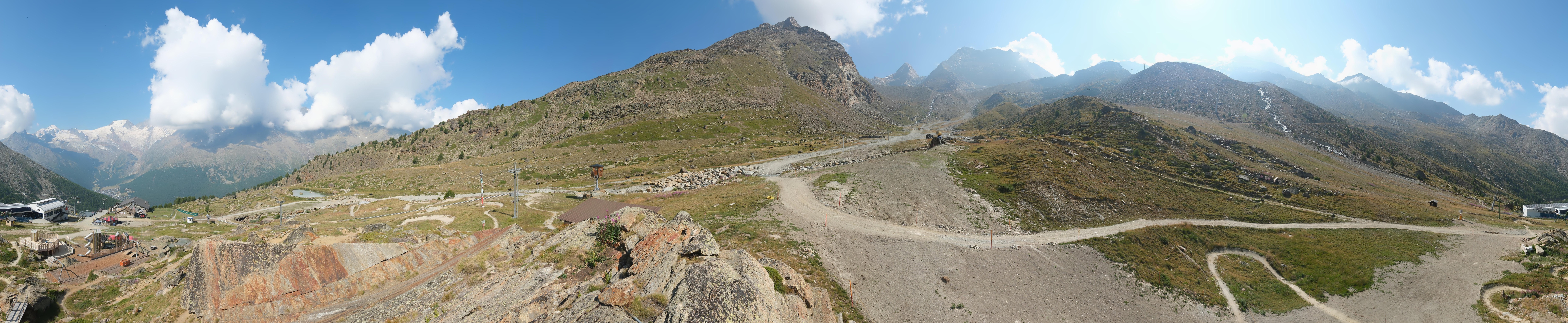 Archiv Foto Webcam Mittelstation Kreuzboden Saas-Grund Hohsaas