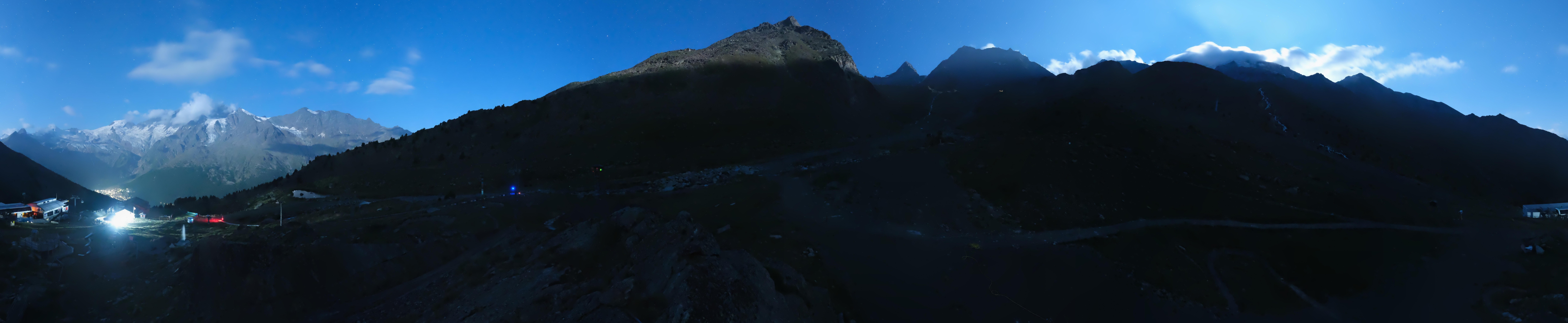 Archiv Foto Webcam Mittelstation Kreuzboden Saas-Grund Hohsaas