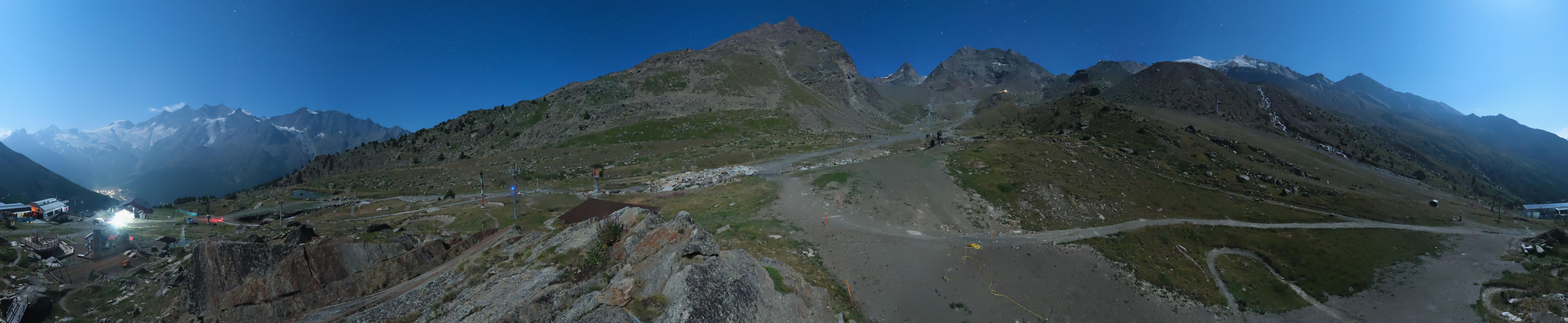 Archiv Foto Webcam Mittelstation Kreuzboden Saas-Grund Hohsaas