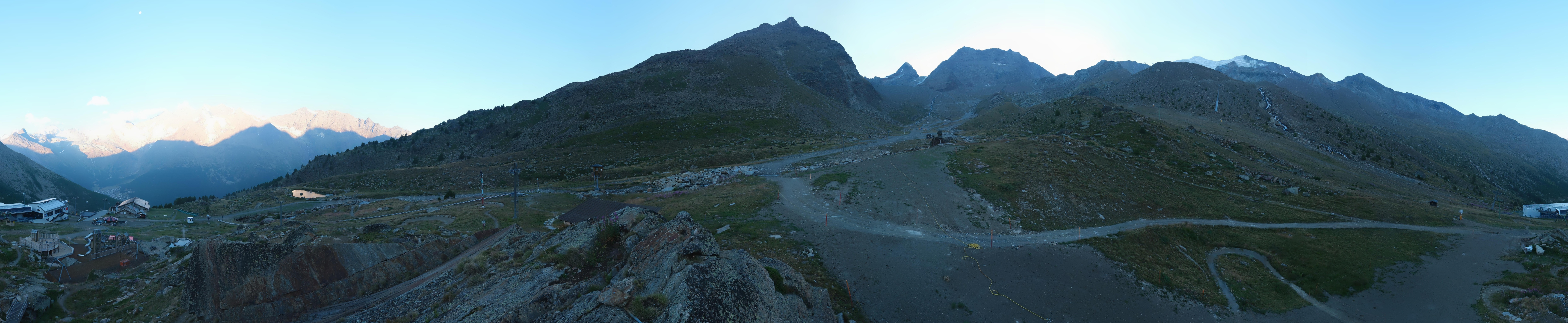 Archiv Foto Webcam Mittelstation Kreuzboden Saas-Grund Hohsaas