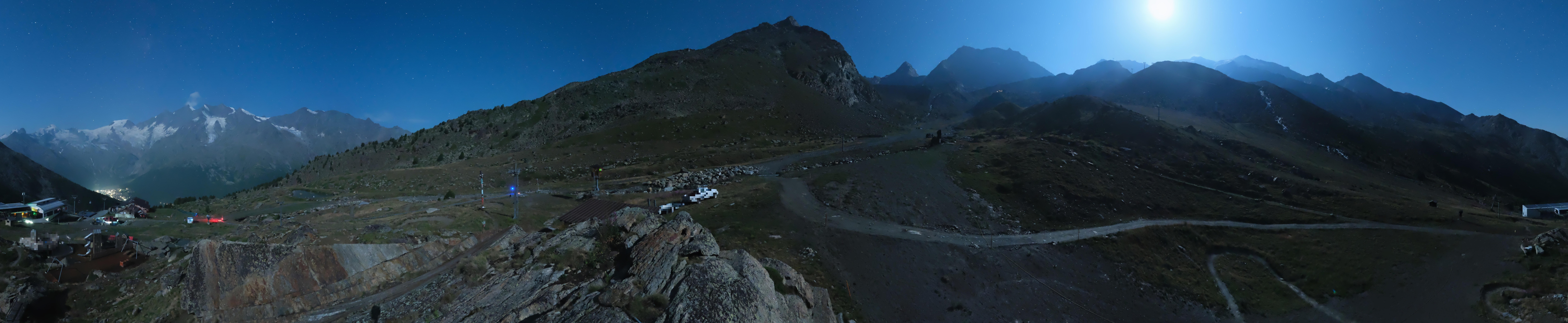 Archiv Foto Webcam Mittelstation Kreuzboden Saas-Grund Hohsaas