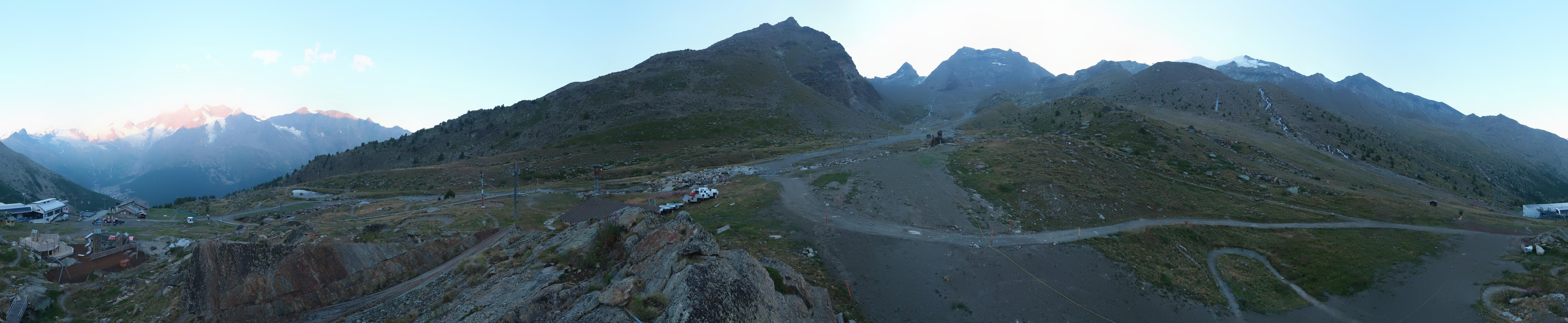 Archiv Foto Webcam Mittelstation Kreuzboden Saas-Grund Hohsaas