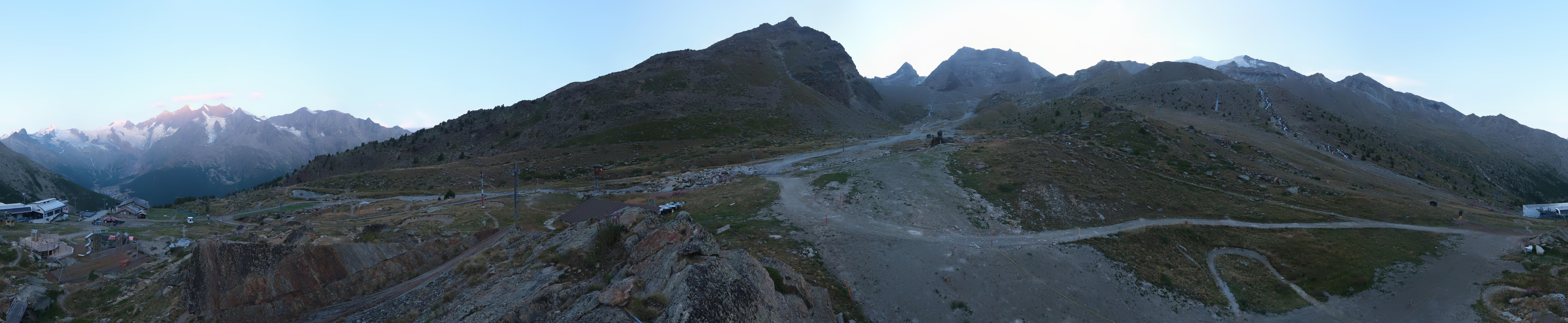 Archiv Foto Webcam Mittelstation Kreuzboden Saas-Grund Hohsaas