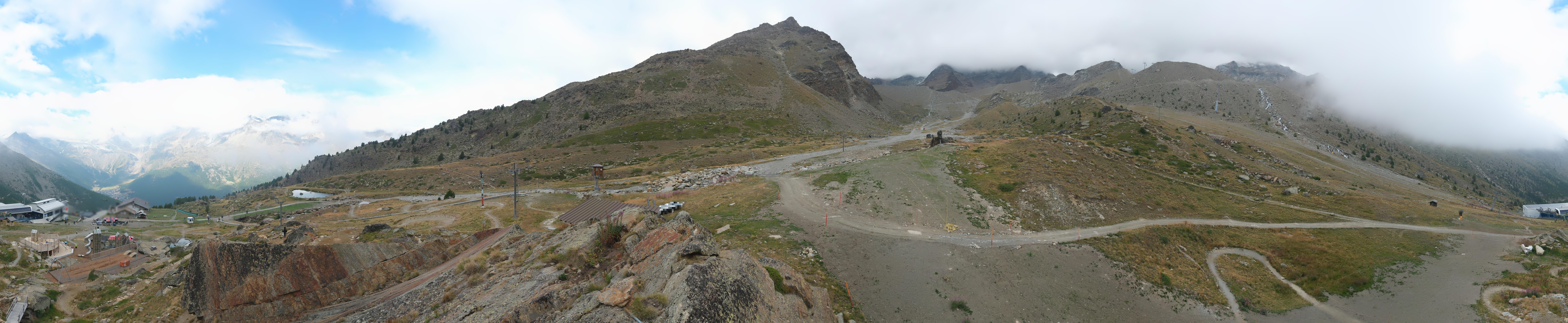 Archiv Foto Webcam Mittelstation Kreuzboden Saas-Grund Hohsaas