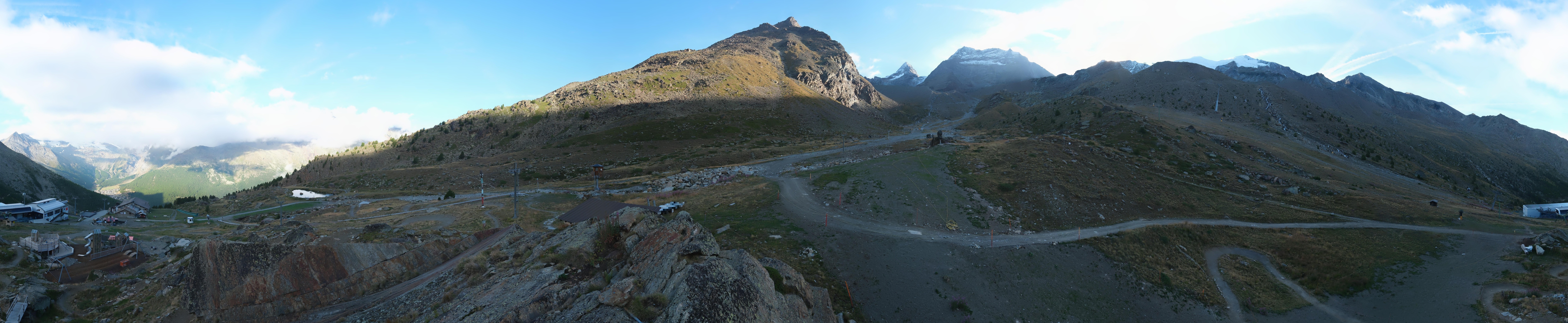 Archiv Foto Webcam Mittelstation Kreuzboden Saas-Grund Hohsaas