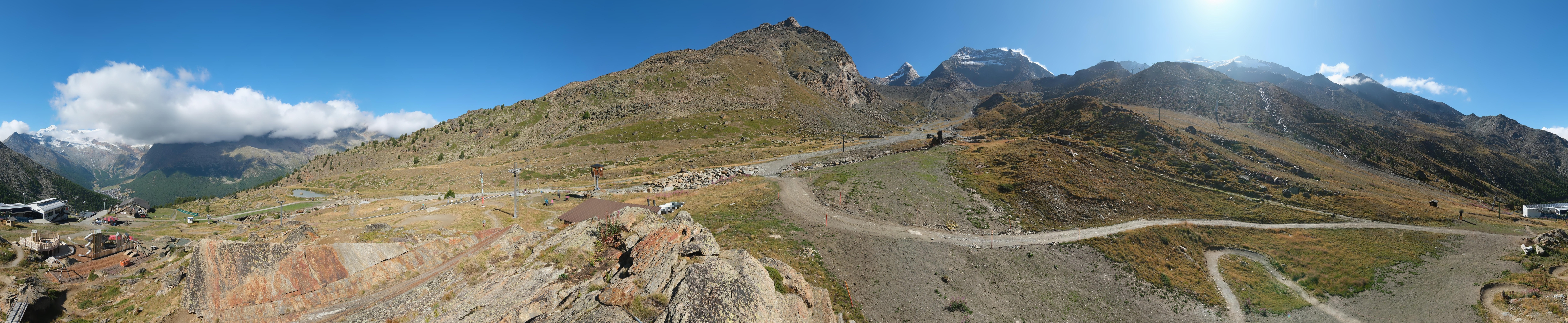 Archiv Foto Webcam Mittelstation Kreuzboden Saas-Grund Hohsaas