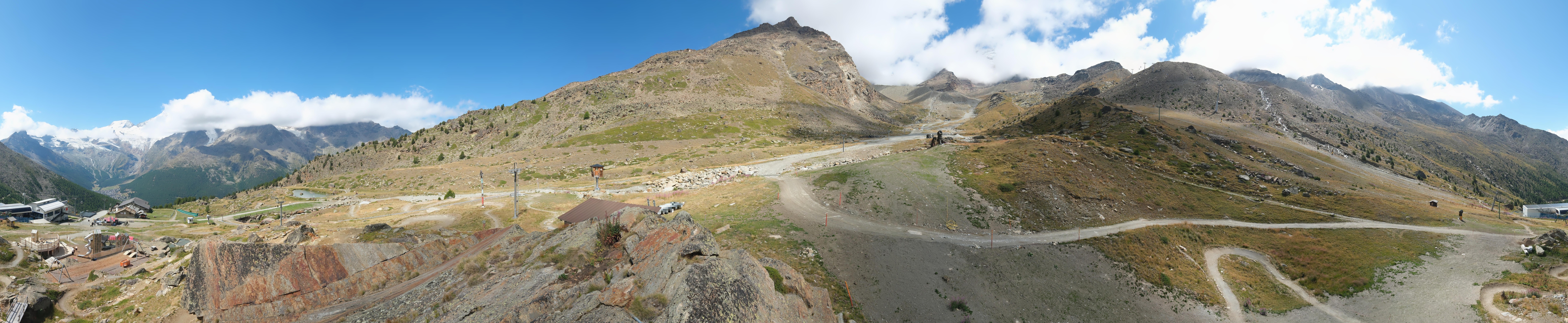 Archiv Foto Webcam Mittelstation Kreuzboden Saas-Grund Hohsaas
