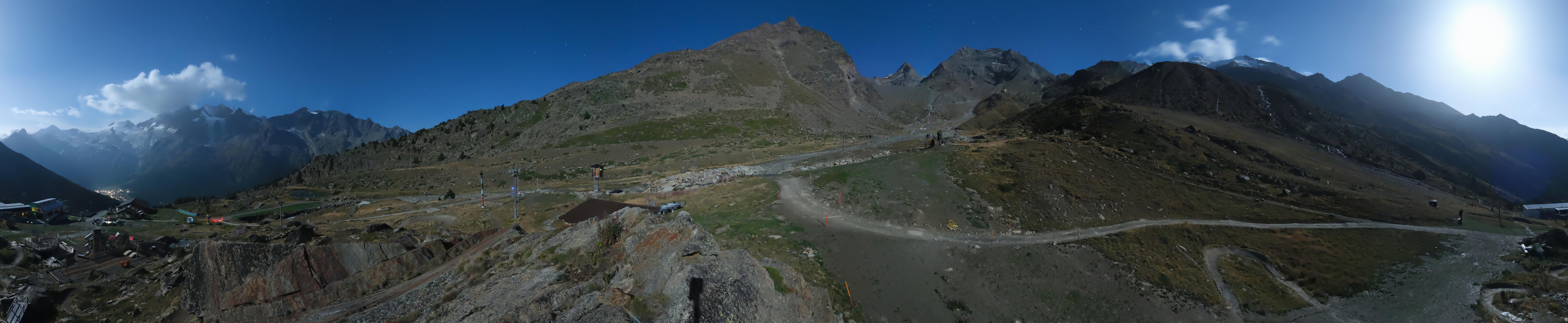 Archiv Foto Webcam Mittelstation Kreuzboden Saas-Grund Hohsaas