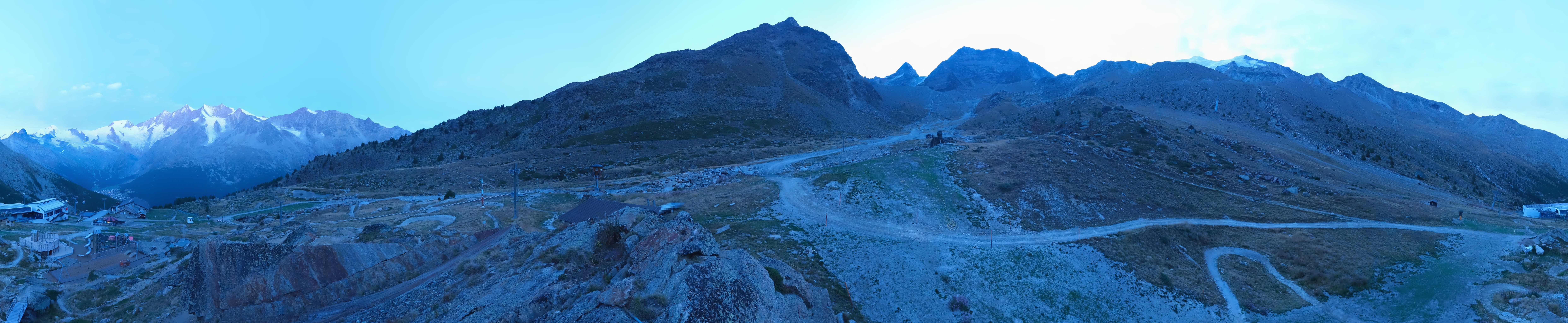 Archiv Foto Webcam Mittelstation Kreuzboden Saas-Grund Hohsaas